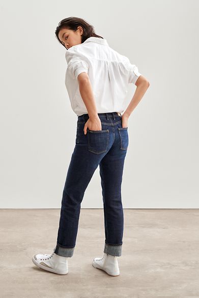 Damen Bekleidung Jeans Jeans mit gerader Passform P.A.R.O.S.H Baumwolle SCHWARZ BAUMWOLLE HOSE in Schwarz 