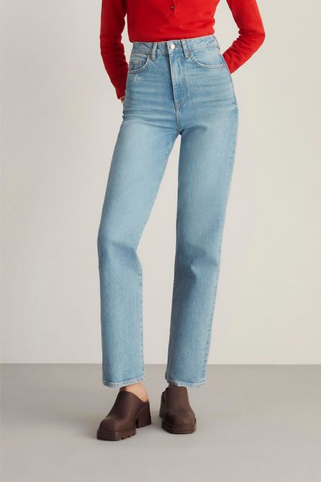 Dames Kleding voor voor Jeans voor Flared jeans Esprit Hamptons Beach Rcs Gevoerde Halternek in het Rood Bespaar 36% 